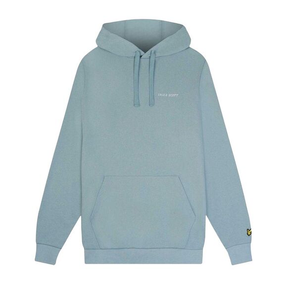 Lyle & Scott Mens Embroidered Loopback Hoodie / Blue